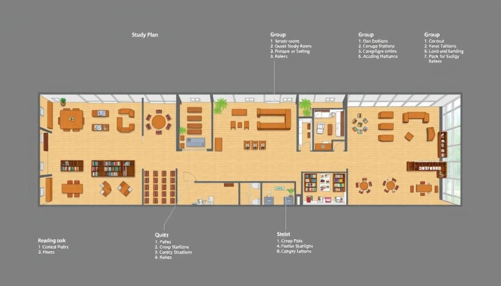 library floor plan